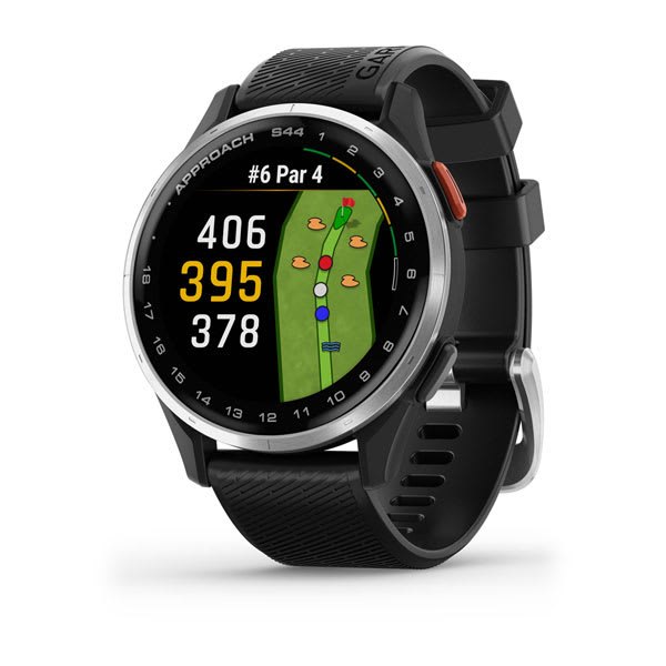 Garmin Approach S44 GPS Golf Watch — 1.2in AMOLED, 15h GPS Battery